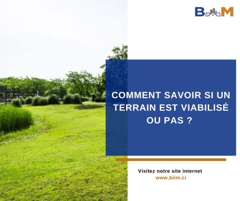 COMMENT SAVOIR SI UN TERRAIN EST VIABILISÉ OU PAS ? BIIM — free download